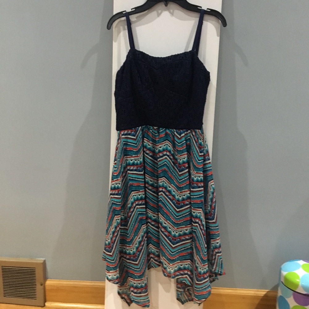Navy blue/multicolored dress